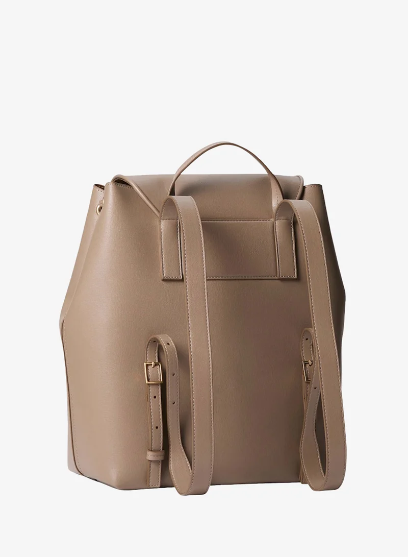 CALVIN KLEIN Large Foil Logo Flap Backpack